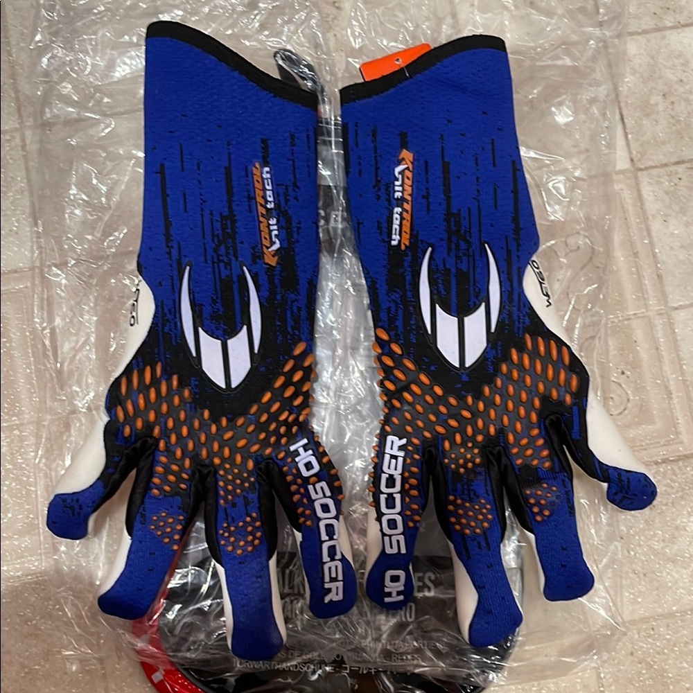 HO Soccer Kontrol Knit Tech Aqua Goalkeeper Gloves - 10
